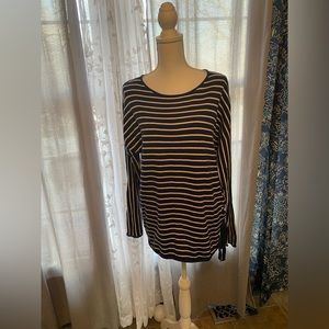 MICHAEL KORS nautical sweater ties on one side size large